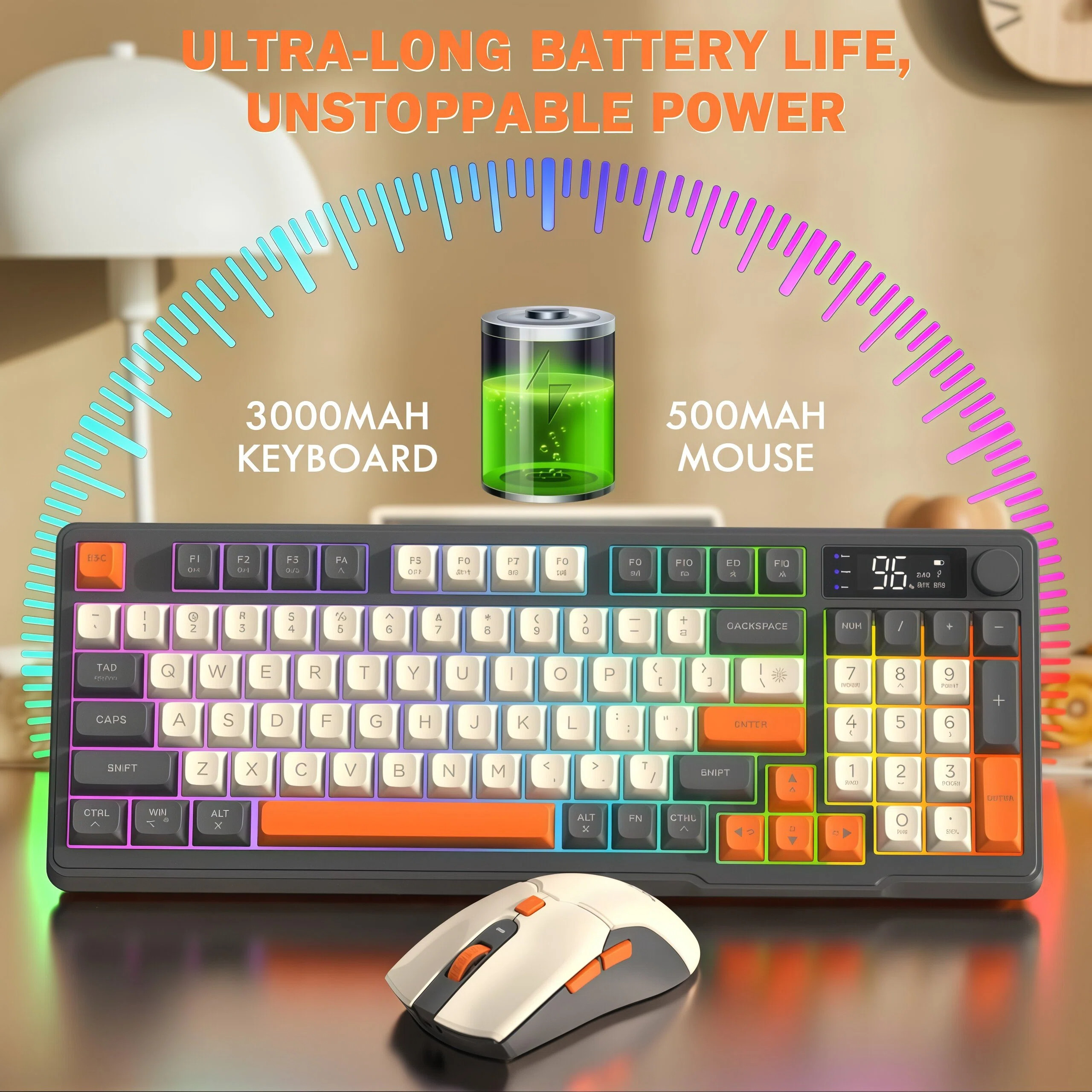 FREEWOLF T96 Wireless Keyboard - Gaming Keyboard And Mouse Combo Wireless 리뷰 및 가격
