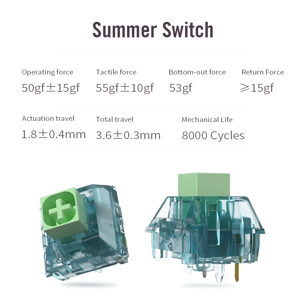 Kailh BOX Summer Switches Soun - Gaming Keyboard Hot Swappable 리뷰 및 가격