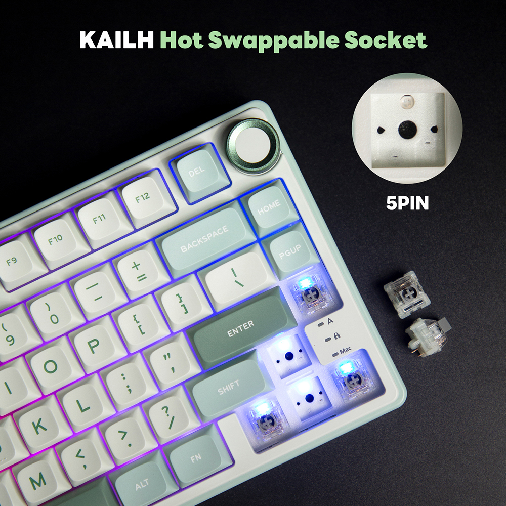 Royal Kludge RK R75 Brazilian  - Gaming Keyboard Thocky 리뷰 및 가격
