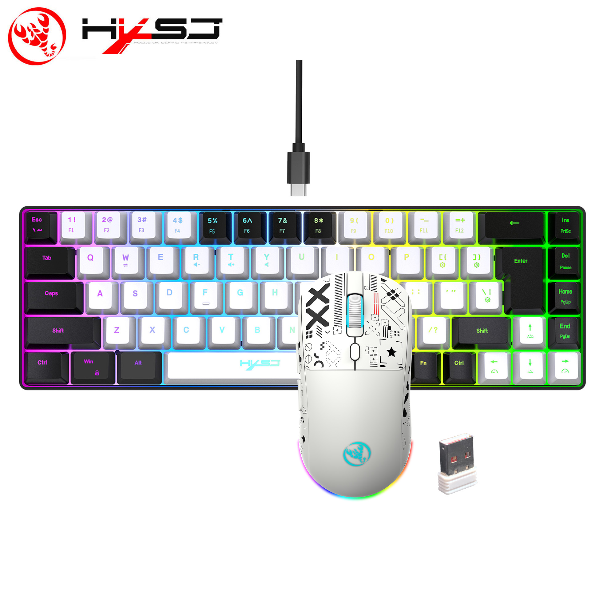 HXSJ 60% Gaming Keyboard and m - Gaming Keyboard And Mouse Combo Wireless 리뷰 및 가격
