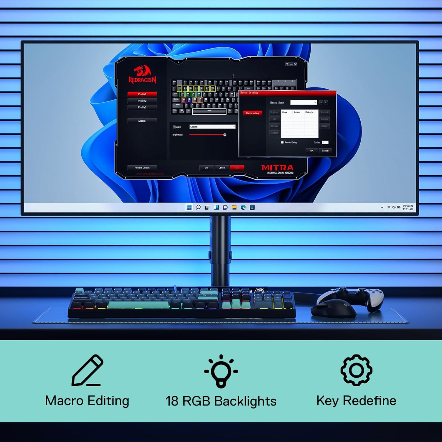Redragon K582 SE Wired RGB 104 - Gaming Keyboard Thocky 리뷰 및 가격