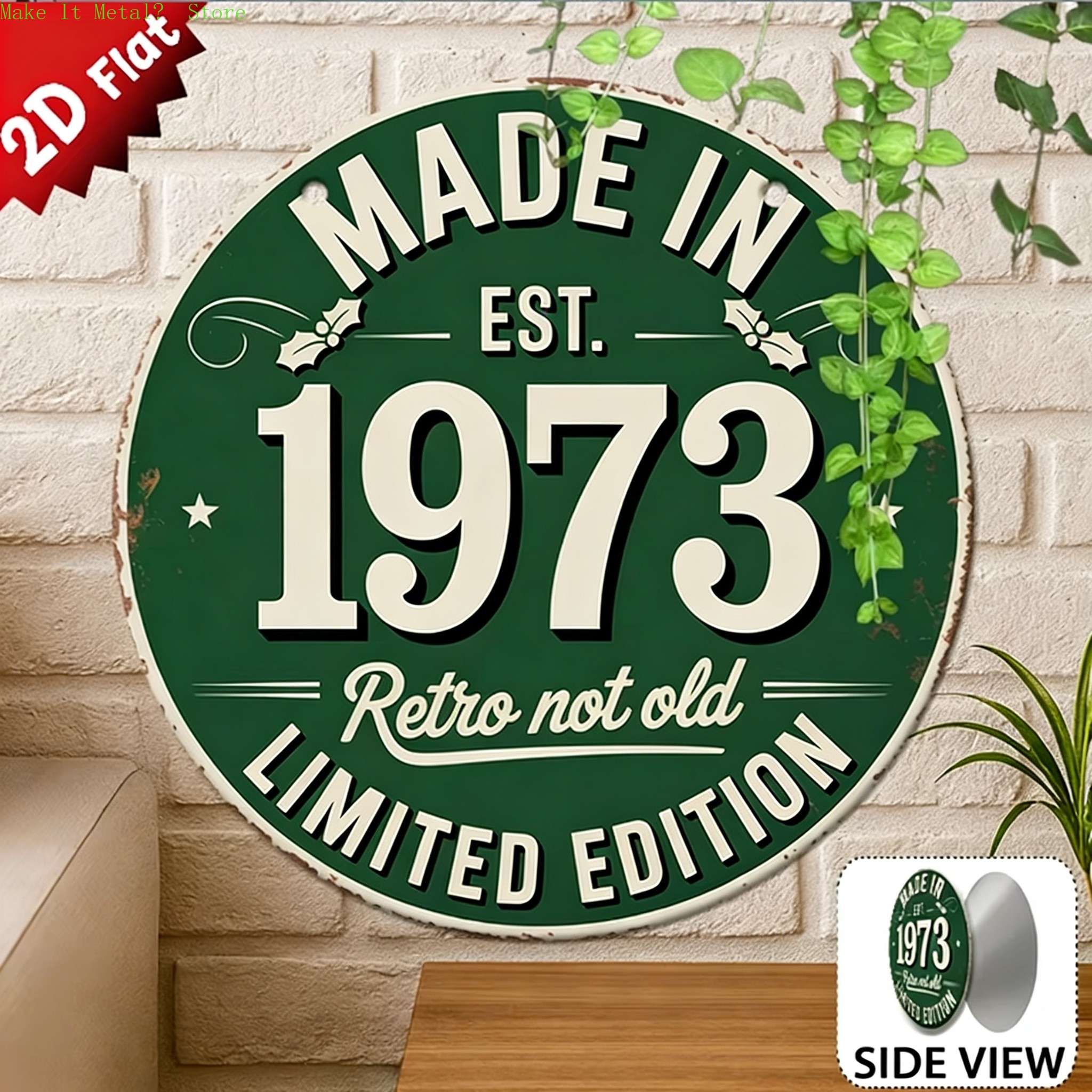 Made in 1976 Retro Not Old 2D  - Brass Weight Plate 리뷰 및 가격