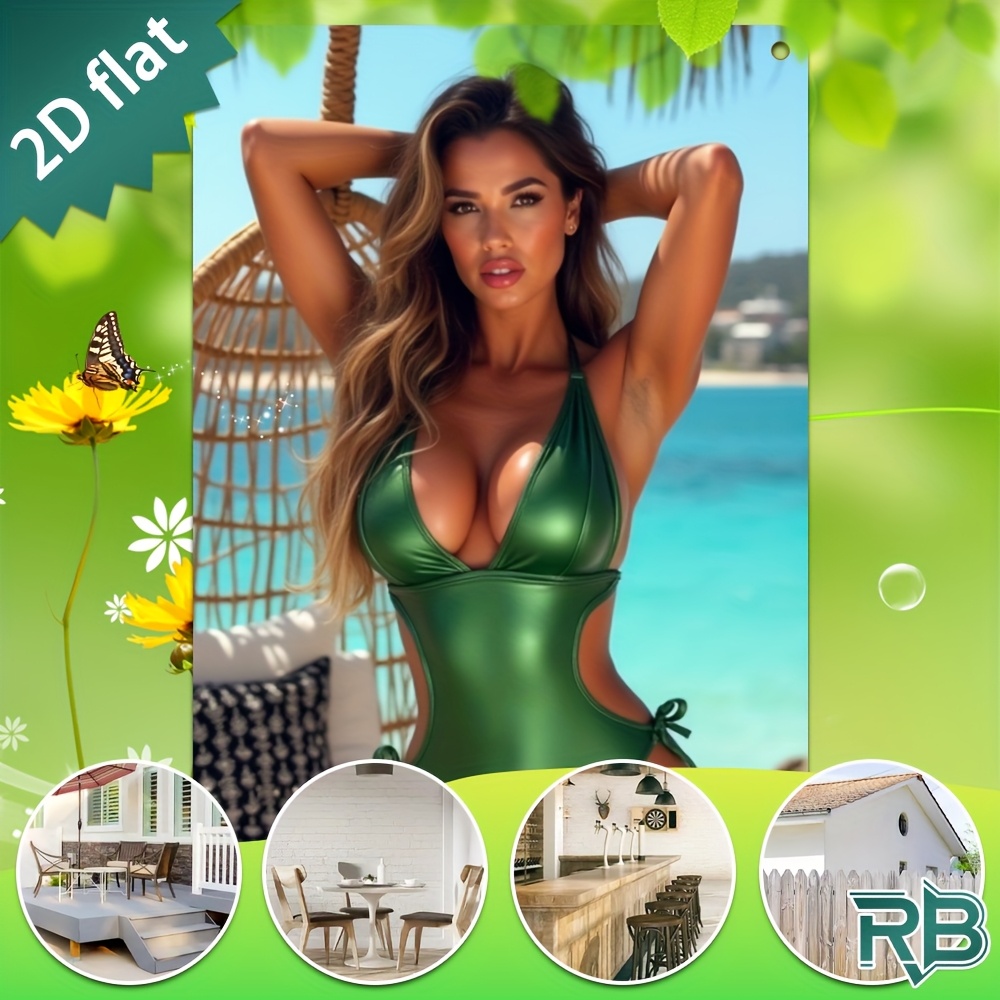 Vintage Green Swimsuit Beach G - Brass Weight Plate 리뷰 및 가격