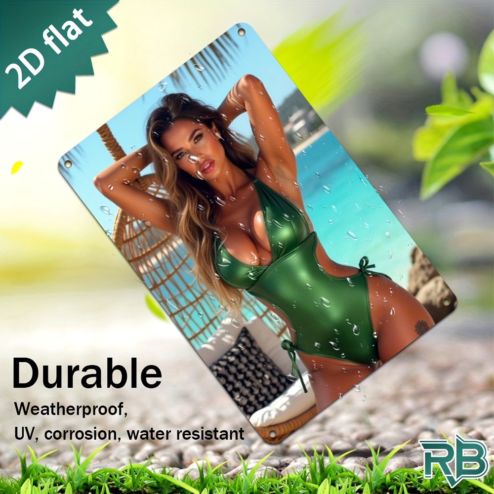Vintage Green Swimsuit Beach G - Brass Weight Plate 리뷰 및 가격