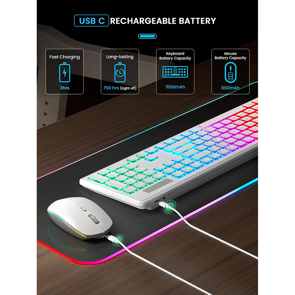 Backlit Wireless Keyboard and  - Gaming Keyboard Mouse Combo 리뷰 및 가격