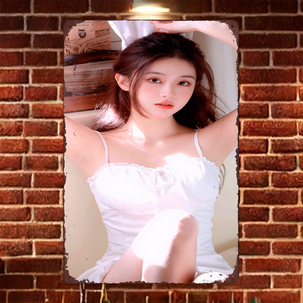 HD Tin Sign Vintage Asian Girl - Brass Weight Plate 리뷰 및 가격