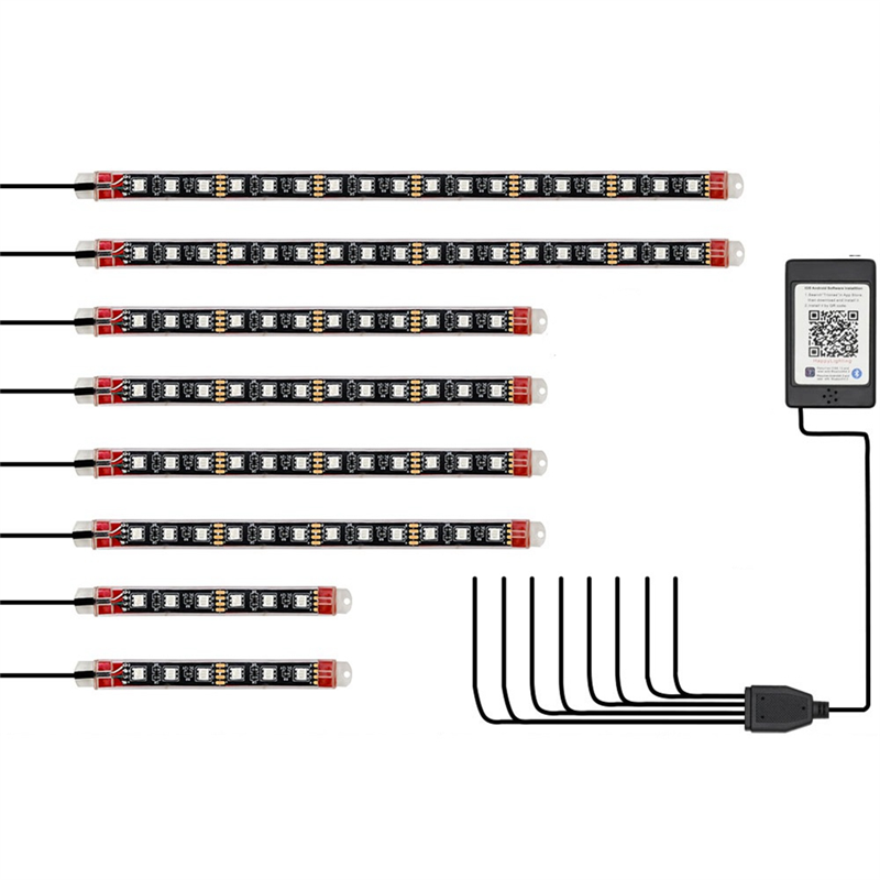 8PCS Motorcycle Underglow LED  - Rgb Underglow Strip 리뷰 및 가격