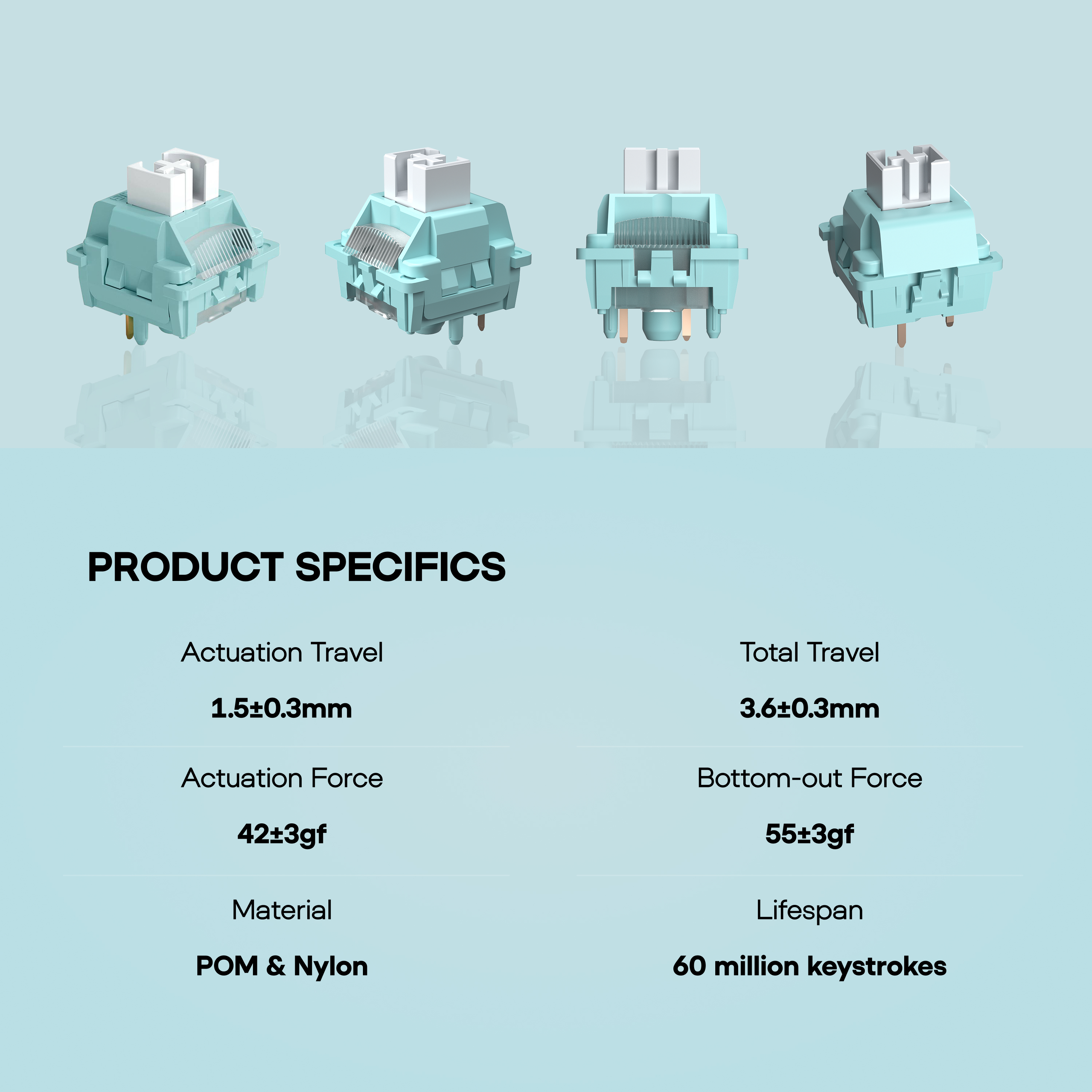100 Pieces LEOBOG Ice Vein 42g - Keyboard Lube Kit 리뷰 및 가격